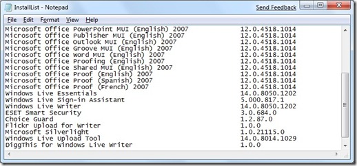 List Of Installed Programs Windows 10